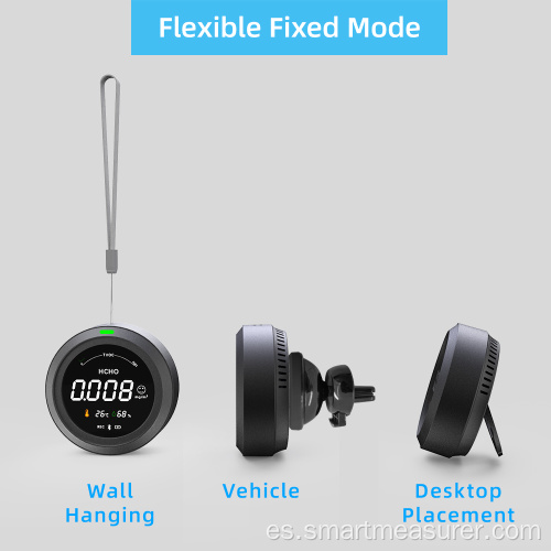 Monitor analizador de gases TVOC con carga USB